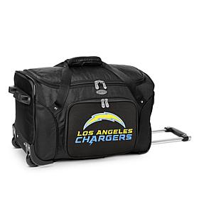 Officially Licensed NFL Los Angeles Chargers 22" Wheeled Duffel Bag