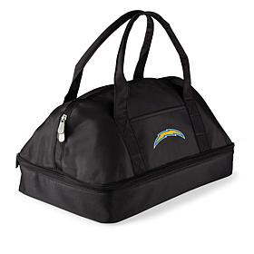 Officially Licensed NFL Los Angeles Chargers Black Casserole Tote 