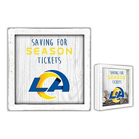 Officially Licensed NFL Los Angeles Rams Saving for Tickets Money Box