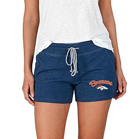 Officially Licensed NFL Mainstream Ladies Knit Shorts - Broncos