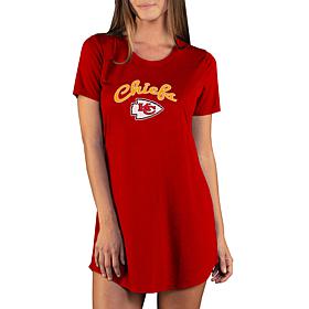 Officially Licensed NFL Marathon Nightshirt by Concept Sports - Chiefs