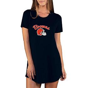 Officially Licensed NFL Marathon Nightshirt by Concept Sports - Browns