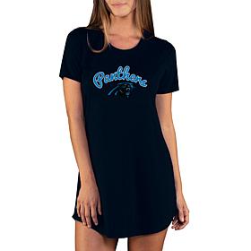 Officially Licensed NFL Marathon Nightshirt, Concept Sports - Panthers