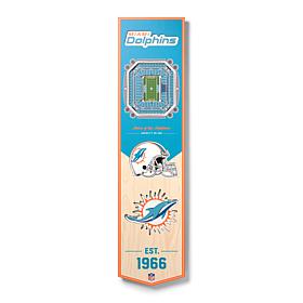 Officially Licensed NFL Miami Dolphins 3D Stadium Banner