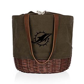 Officially Licensed NFL Miami Dolphins Basket Tote Bag