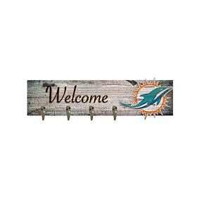 Officially Licensed NFL Miami Dolphins Coat Hanger 6" x 24"