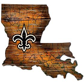 Officially Licensed NFL New Orleans Saints Distressed State w/ Logo