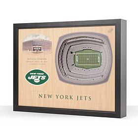 Officially Licensed NFL New York Jets 25-layer StadiumView 3D Wall Art