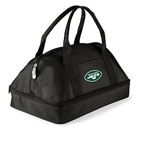 Officially Licensed NFL New York Jets Black Potluck Casserole Tote 