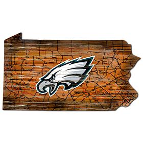 Officially Licensed NFL Philadelphia Eagles Distressed State w/ Logo