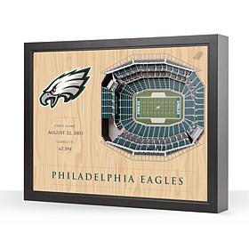 Officially Licensed NFL Philadelphia Eagles StadiumView 3D Wall Art