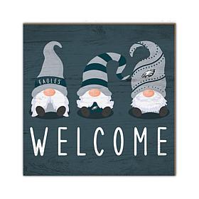 Officially Licensed NFL Philadelphia Eagles Welcome Gnomes Wall Decor