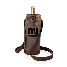 Officially Licensed NFL Picnic Time Waxed Canvas Wine Tote - NY Gia...