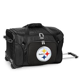 Officially Licensed NFL Pittsburgh Steelers 22" Wheeled Duffel Bag