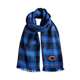 Officially Licensed NFL Plaid Blanket Scarf - Chicago Bears 
