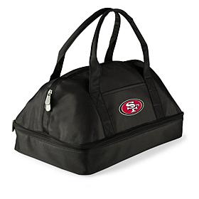 Officially Licensed NFL San Francisco 49ers Black Casserole Tote