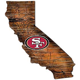 Officially Licensed NFL San Francisco 49ers Distressed State w/ Logo