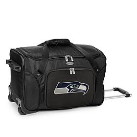 Officially Licensed NFL Seattle Seahawks 22" Wheeled Duffel Bag