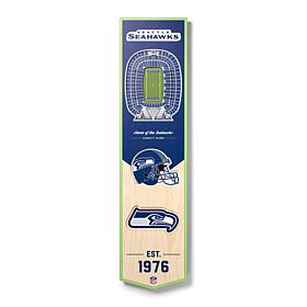 Officially Licensed NFL Seattle Seahawks 3D Stadium Banner