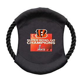 Officially Licensed NFL Super Bowl 56 Champs Disc Pet Toy - Bengals