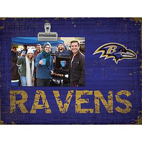Officially Licensed NFL Team Name Clip Frame - Baltimore Ravens