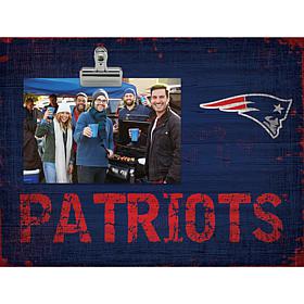Officially Licensed NFL Team Name Clip Frame - New England Patriots