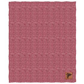 Officially Licensed NFL Two Tone Cable Knit Throw Blanket - Falcons