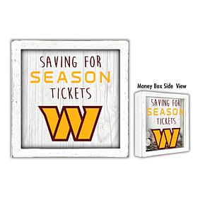 Officially Licensed NFL Washington Commanders Saving for Tickets Mo...