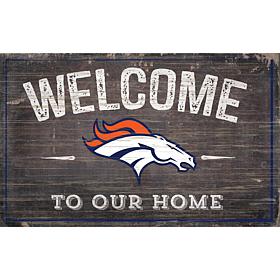 Officially Licensed NFL Welcome Sign - Denver Broncos