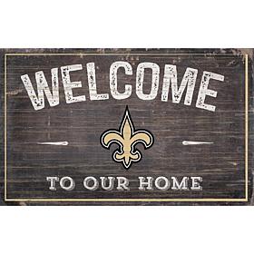 Officially Licensed NFL Welcome Sign - New Orleans Saints