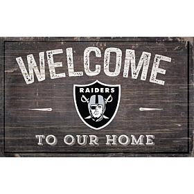 Officially Licensed NFL Welcome Sign - Oakland Raiders