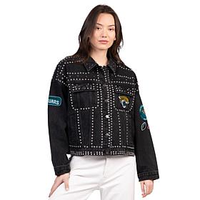 Officially Licensed NFL Women's Denim Studded Jacket by Glll