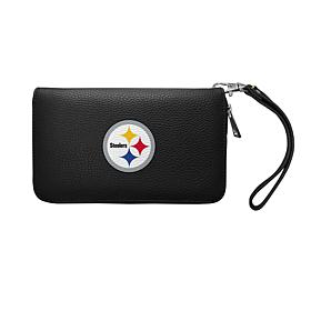 Officially Licensed NFL Zip Organizer Wallet - Pittsburgh Steelers