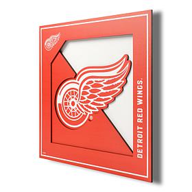Officially Licensed NHL 3D Logo Series 12 x 12 Wall Art - Detroit