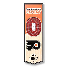 Officially Licensed NHL 6 x 19 3D Stadium Banner - Philadelphia Flyers