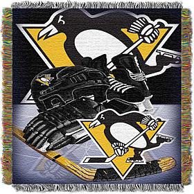 Officially Licensed NHL Home Ice Advantage Tapestry Throw - Penguins