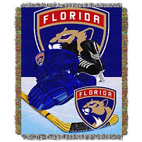 Officially Licensed NHL Panthers Home Ice Advantage Tapestry Throw