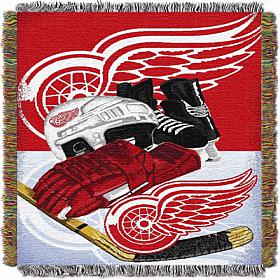 Officially Licensed NHL Redwings Home Ice Advantage Tapestry Throw