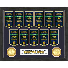 Officially Licensed Ntl. Champ Banner Coll Photo - Univ. of Notre Dame