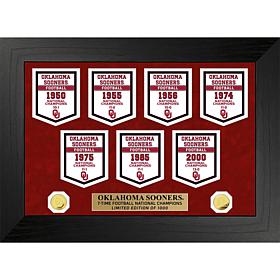 Officially Licensed Ntl Champions Deluxe Banner Collection - Sooners