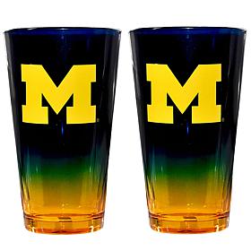 Officially Licensed Team Ombre Pint Glasses - 2-pack, 16oz