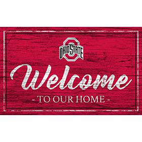 Ohio State University Team Color Welcome Sign - 11x19"