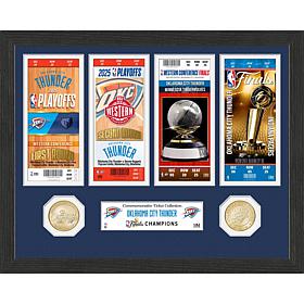 Oklahoma City Thunder 2025 NBA Championship Ticket & Coin Photo Mint