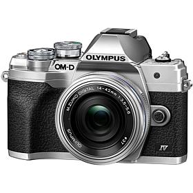 Olympus OM-D E-M10 Mark IV Mirrorless Camera w/14-42mm Lens - Silver