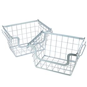 Origami 2-pack Metal Stacking Baskets