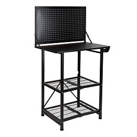 Origami Foldable Work Bench with Pegboard