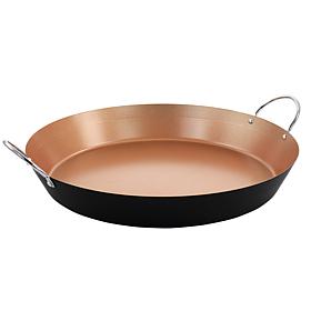 Oster Stonefire Carbon Steel Nonstick 16" Paella Pan, Copper