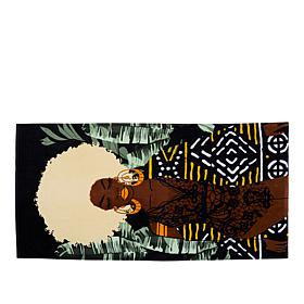 Pardon My Fro 100% Cotton Printed Beach Towel