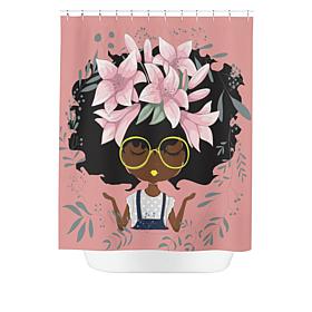 Pardon My Fro Lily Shower Curtain