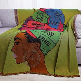 Pardon My Fro Woven Tapestry Throw Blanket